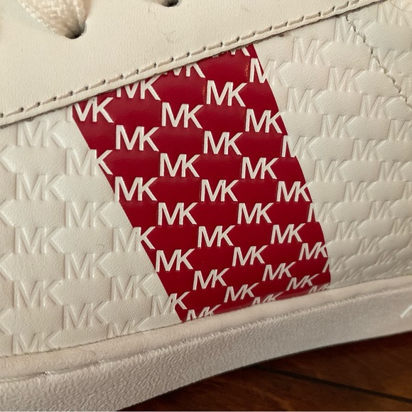 Michael Kors Colby Sneaker Size 10 Red and White - Picture 12 of 13